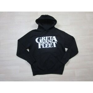 Greta Van Fleet Tour Hoodie (M) Spellout Logo Sweatshirt Band Led Zeppelin Rock